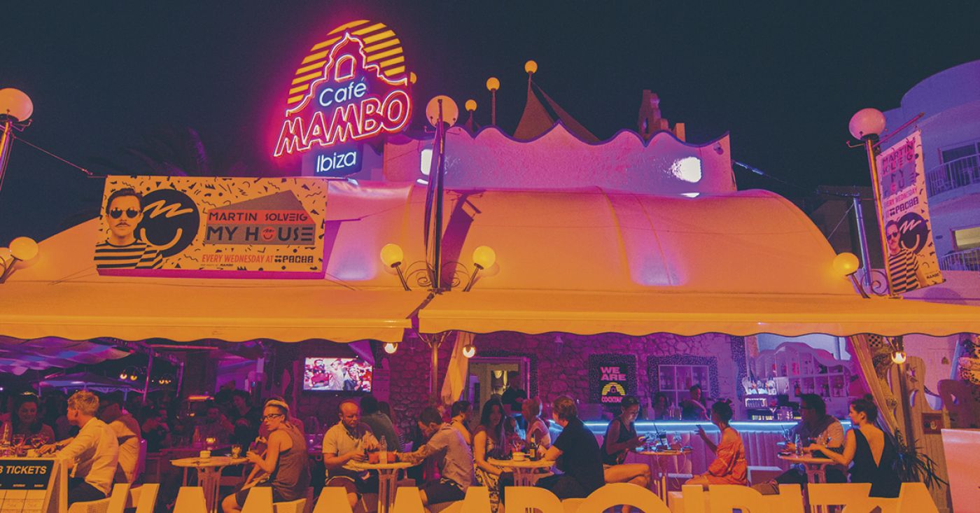 Café Mambo on a summer night of 2023